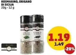 PENNY Rosmarino, origano di sicilia offerta