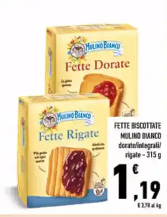 Conad City Fette biscottate MULINO BIANCO offerta