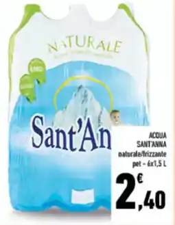 Conad City ACQUA SANT'ANNA naturale/frizzante pet offerta