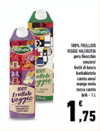 Conad City 100% frullato veggie VALFRUTTA offerta