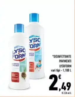 Conad City Disinfettante pavimenti LYSOFORM offerta