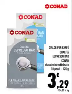 Conad City Cialde per caffè qualità espresso bar CONAD offerta