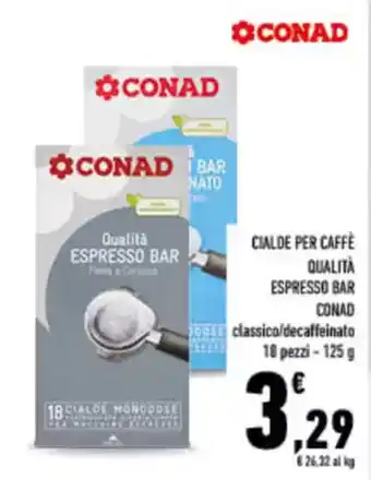 Conad City Cialde per caffè qualità espresso bar CONAD offerta