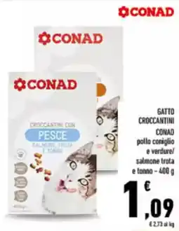 Conad City Gatto croccantini CONAD offerta