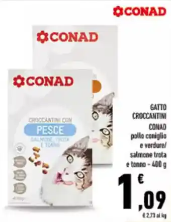 Conad City Gatto croccantini CONAD offerta