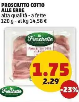 PENNY Prosciutto cotto alle erbe alta qualità - a fette offerta