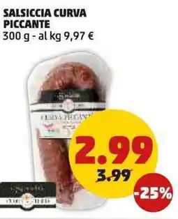 PENNY Salsiccia curva piccante offerta