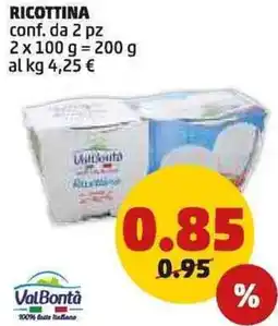 PENNY Ricottina conf. da 2 pz 2x100 g offerta