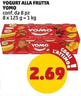 PENNY Yogurt alla frutta yomo conf. da 8 pz offerta