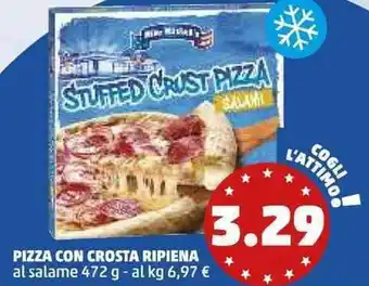 PENNY Pizza con crosta ripiena al salame offerta