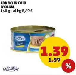 PENNY Tonno in olio d'oliva offerta