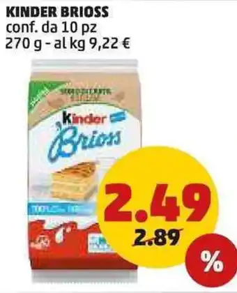 PENNY Kinder brioss conf. da 10 pz offerta