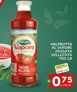 Extra Supermercati Valfrutta al vapore passata vellutata offerta