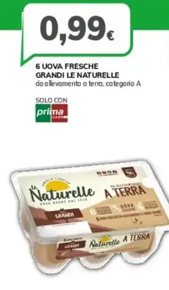 Basko 6 uova fresche grandi LE NATURELLE offerta