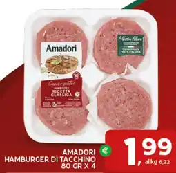 Extra Supermercati Amadori hamburger di tacchino offerta