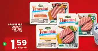 Extra Supermercati Granterre teneroni vari tipi offerta