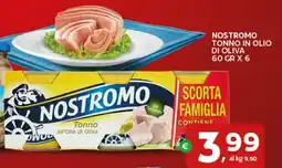 Extra Supermercati Nostromo tonno in olio di oliva offerta