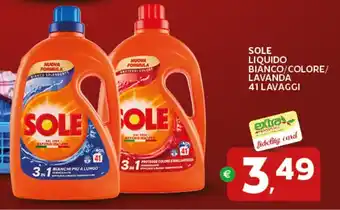 Extra Supermercati Sole liquido bianco/colore/ lavanda offerta