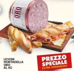 Extra Supermercati Levoni mortadella oro offerta