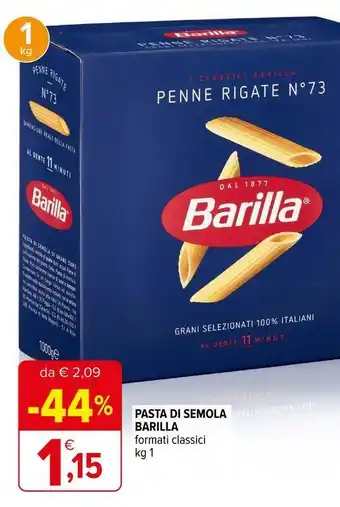 Iperal Pasta di semola barilla offerta