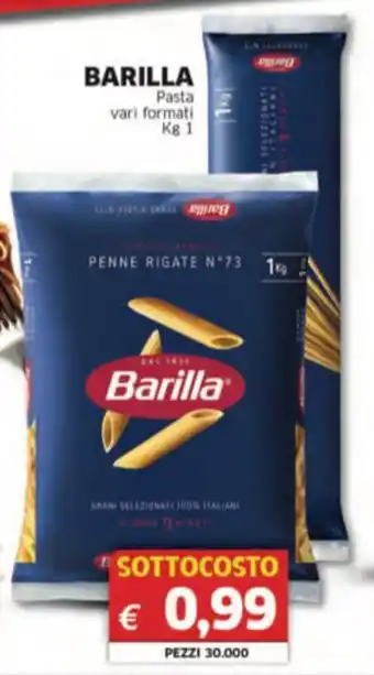 Mercati Alimentari BARILLA Pasta vari formati offerta