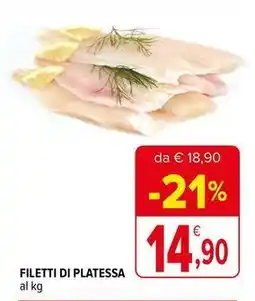 Iperal Filetti di platessa al kg offerta