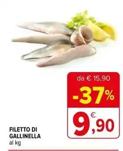 Iperal Filetto di gallinella al kg offerta