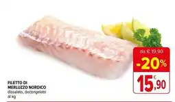 Iperal Filetto di merluzzo nordico dissalato, decongelato offerta