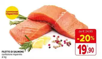 Iperal Filetto di salmone confezione risparmio al kg offerta