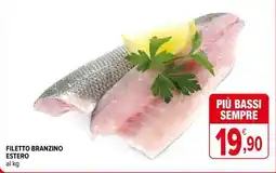 Iperal Filetto branzino estero al kg offerta