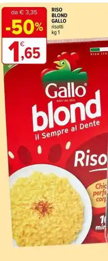 Iperal Riso blond gallo risotti offerta