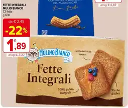 Iperal Fette integrali mulio bianco 72 fette offerta