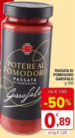 Iperal Passata di pomodoro garofalo offerta