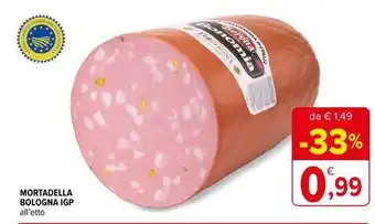 Iperal Mortadella bologna igp all'etto offerta