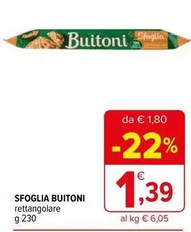 Iperal Sfoglia buitoni rettangolare offerta