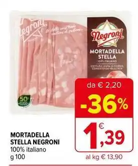 Iperal Mortadella stella negroni offerta