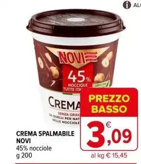 Iperal Crema spalmabile novi 45% nocciole offerta