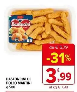 Iperal Bastoncini di pollo martini offerta