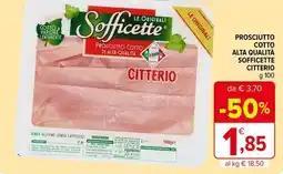 Iperal Prosciutto cotto alta qualità sofficette citterio offerta