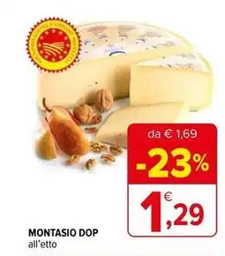 Iperal Montasio dop all'etto offerta