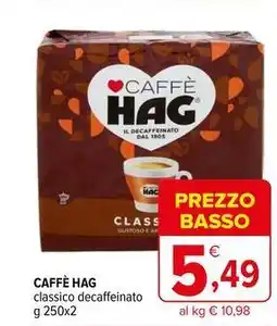 Iperal Caffè hag classico decaffeinato offerta