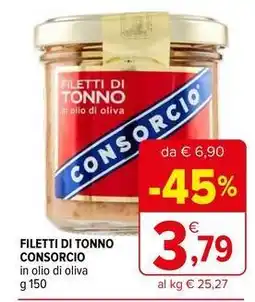 Iperal Filetti di tonno consorcio in olio di oliva offerta