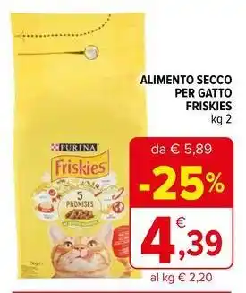 Iperal Alimento secco per gatto friskies offerta