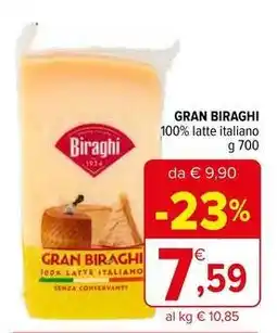 Iperal Gran biraghi 100% latte italiano offerta