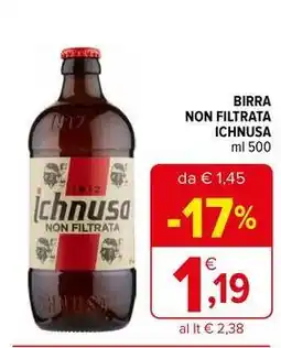 Iperal Birra non filtrata ichnusa offerta