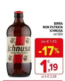 Iperal Birra non filtrata ichnusa offerta