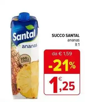 Iperal Succo santal ananas offerta