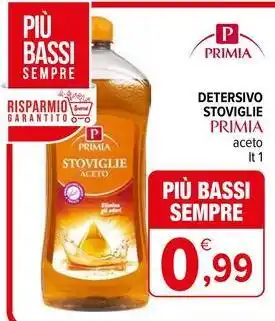 Iperal Detersivo stoviglie primia aceto offerta