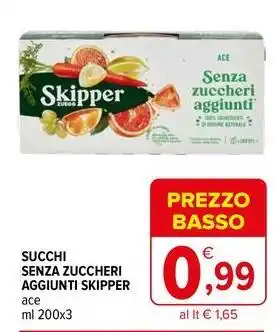 Iperal Succhi senza zuccheri aggiunti skipper offerta