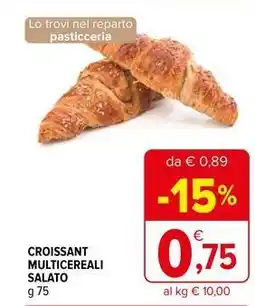 Iperal Croissant multicereali salato offerta